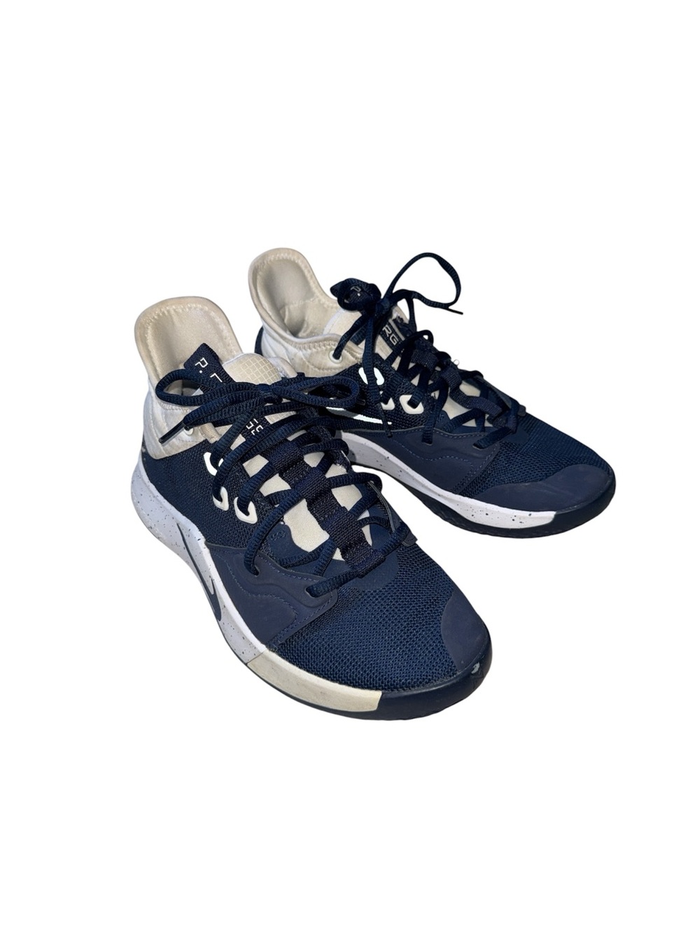 NIKE PG 3 TB Paul George Basketball Shoes YOUTH KIDS Navy Size-big kids 5